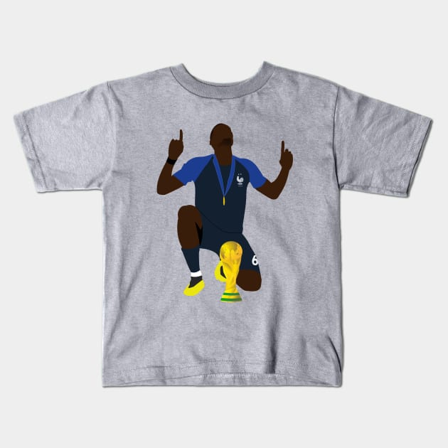 Paul Pogba Kids T-Shirt by CulturedVisuals